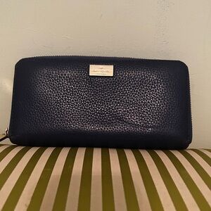 Kate Spade Midnight Blue Textured Wallet